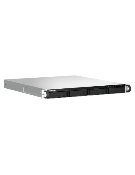 QNAP TS-464U NAS Bastidor (1U) Intel® Celeron® N5095 8 GB DDR4 0 TB QNAP Turbo System Aluminio, Negro