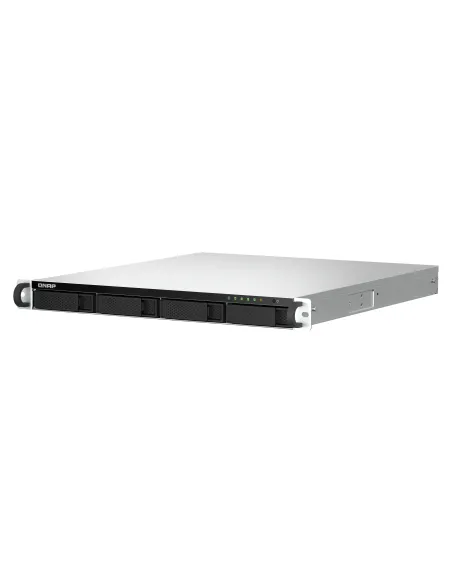 QNAP TS-464U NAS Bastidor (1U) Intel® Celeron® N5095 8 GB DDR4 0 TB QNAP Turbo System Aluminio, Negro