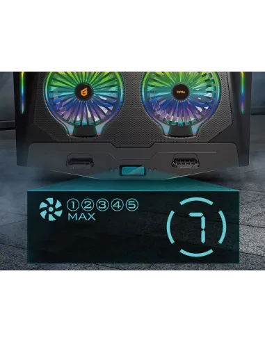 Conceptronic THYIA02B almohadilla fría 43,2 cm (17") Negro