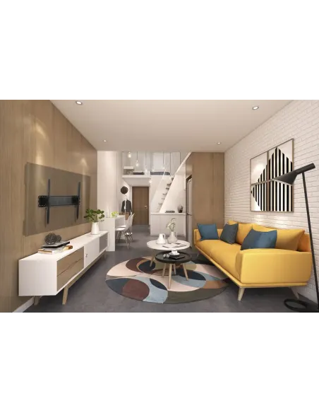 Equip 650322 Soporte de pared para TV curva inclinable de 60"-100