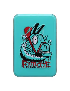 Baraja de cartas en caja metalica paladone fortnite