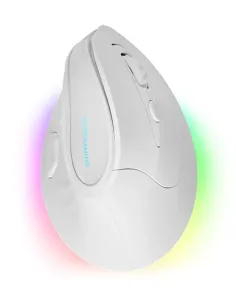 Mars Gaming MM-SK, Ratón Gaming Inalámbrico Vertical, Diseño Ergonómico, Iluminación RGB Chroma, Sensor Óptico Pixart 8400DPI,