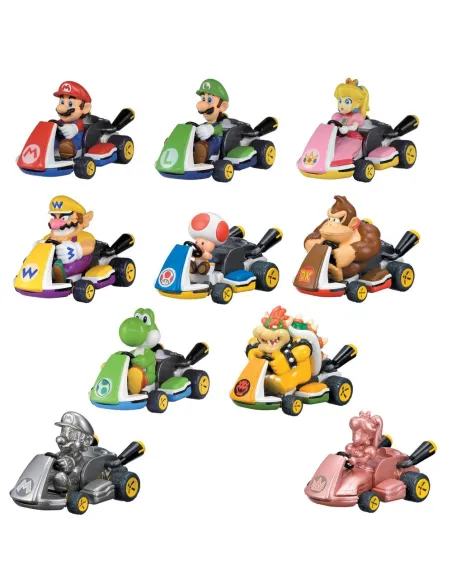 Vehículo mario kart retrofriccion 1 unidad aleatoria
