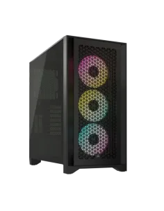 CAJA CORSAIR ICUE 4000D RGB AIRFLOW CRISTAL TEMPLADO NEGRA CC-9011240-WW