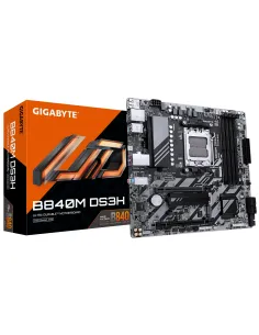 GIGABYTE B840M DS3H Placa base - Procesadores AMD Ryzen 9000, VRM de 8+2+2 fases, hasta 8200 MHz DDR5, 2xPCIe 4.0 M.2, LAN