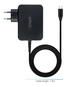 TooQ Cargador de portátil GAN USB-C PD 100W, Negro 2