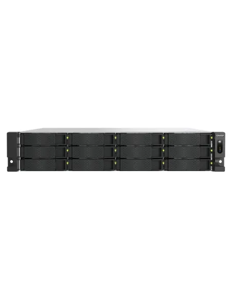 QNAP TS-H1277AXU-RP NAS Bastidor (2U) AMD Ryzen™ 5 16 GB DDR5 168 TB Unidad de disco duro QuTS hero Negro