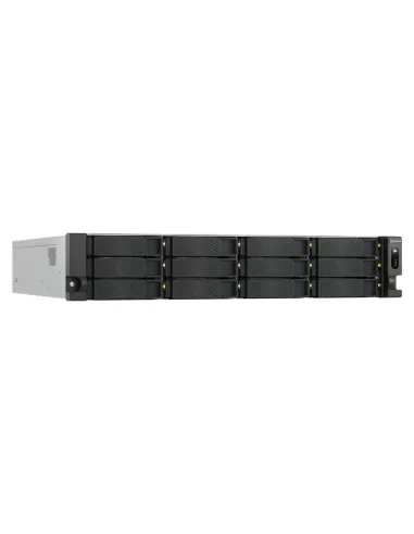 QNAP TS-H1277AXU-RP NAS Bastidor (2U) AMD Ryzen™ 5 16 GB DDR5 168 TB Unidad de disco duro QuTS hero Negro