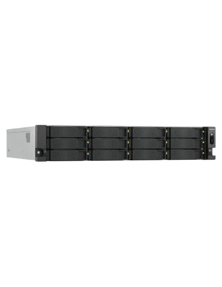 QNAP TS-H1277AXU-RP NAS Bastidor (2U) AMD Ryzen™ 5 16 GB DDR5 168 TB Unidad de disco duro QuTS hero Negro