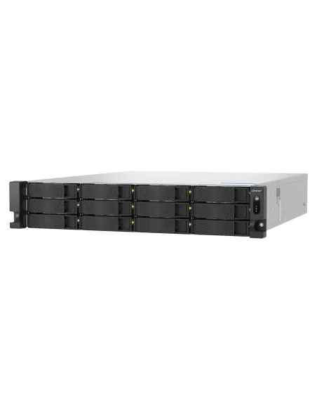 QNAP TS-H1277AXU-RP NAS Bastidor (2U) AMD Ryzen™ 5 16 GB DDR5 168 TB Unidad de disco duro QuTS hero Negro