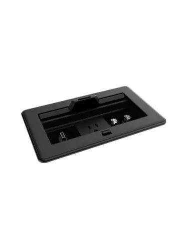 CRESTRON FLIPTOP FT2 SERIES CABLE MANAGEMENT SYSTEM, 202 SIZE, MECHANICAL, PASS-THROUGH LID, BLACK (FT2-202-MECH-PTL-B) 6511668