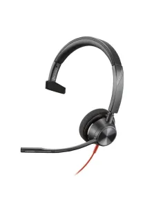 Auriculares poly monoaurales blackwire 3310 con certificación microsoft teams usb - c + adaptador usb - c - a