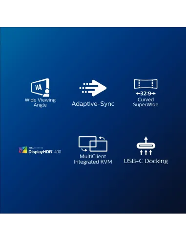 Philips P Line Pantalla LCD curva 32 9 SuperWide 499P9H 00