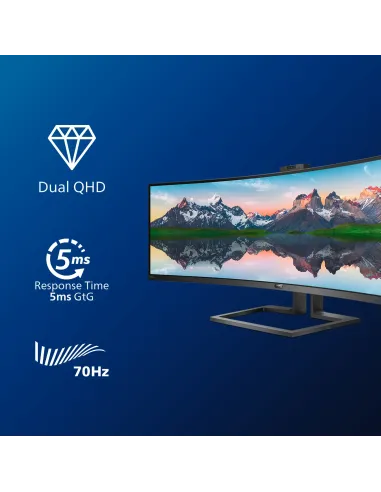 Philips P Line Pantalla LCD curva 32 9 SuperWide 499P9H 00