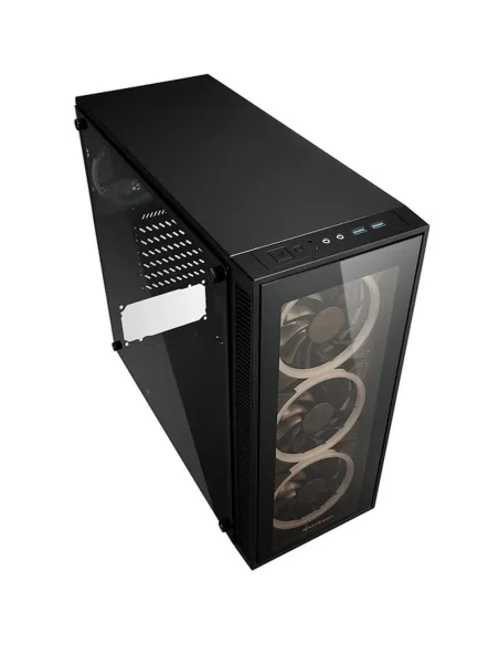 Caja sharkoon tg4 rgb atx 2xusb3.0 sin fuente