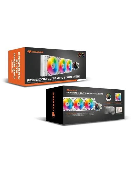 COUGAR Gaming CGR-PSDELRGB-W-360 Procesador Sistema de refrigeración líquida todo en uno 12 cm Blanco