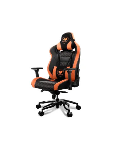 COUGAR Gaming TITAN PRO Silla para videojuegos de PC Asiento acolchado Negro, Naranja