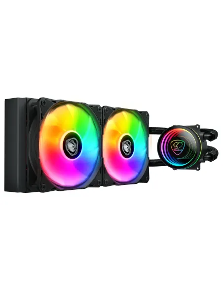 COUGAR Gaming Poseidon Elite ARGB 240 Carcasa del ordenador Sistema de refrigeración líquida todo en uno Negro