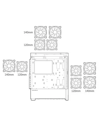 COUGAR Gaming Airface RGB CGR-5ZD1B-AIR-RGB Midi Tower Negro