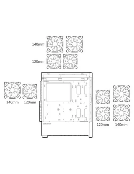 COUGAR Gaming Airface RGB CGR-5ZD1B-AIR-RGB Midi Tower Negro