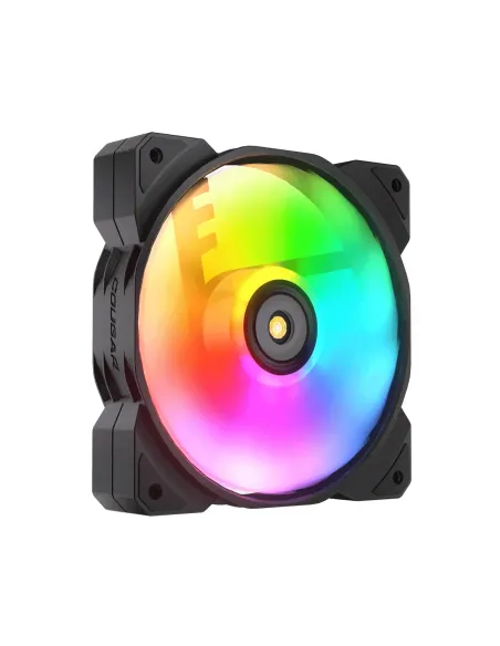 COUGAR Gaming CF-MHP12HB3-RGB Carcasa del ordenador Refrigerador de aire 12 cm Negro, Blanco 3 pieza(s)