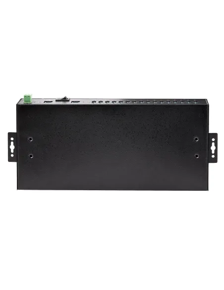 StarTech.com Hub Ladrón USB 3.0 5Gb de 16 Puertos Industrial - Metal - Montaje en Rack Superficie DIN - Carga Compartida USB