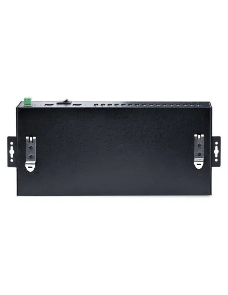 StarTech.com Hub Ladrón USB 3.0 5Gb de 16 Puertos Industrial - Metal - Montaje en Rack Superficie DIN - Carga Compartida USB