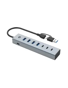 Conceptronic HUBBIES20G hub de interfaz USB 3.2 Gen 1 (3.1 Gen 1) Type-C 5000 Mbit s Gris 2