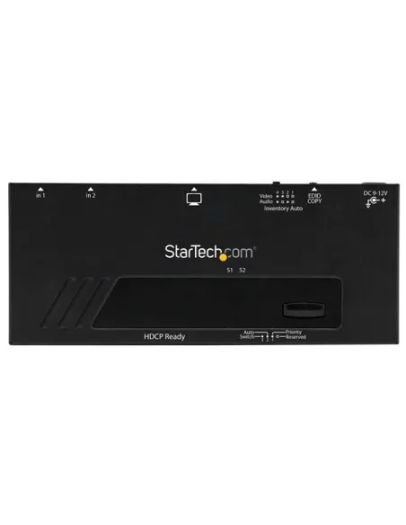 StarTech.com Switch HDMI de 2 Puertos con Conmutado Automático y Prioritario - 1080p
