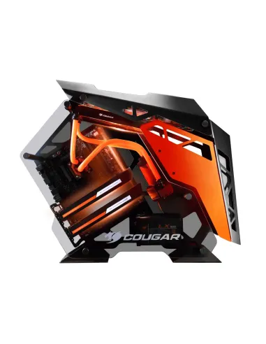 COUGAR Gaming Conquer Midi Tower Negro, Naranja