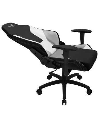Aerocool ADMIRALBW Silla Gaming Profesional, Cojines Acolchados, Tecnología Air, Negro Blanco