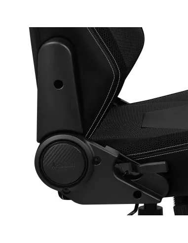 Aerocool ADMIRALBW Silla Gaming Profesional, Cojines Acolchados, Tecnología Air, Negro Blanco