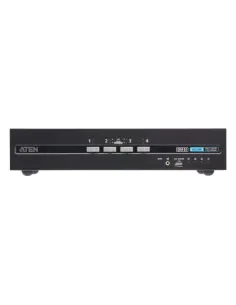 ATEN Switch KVM de seguridad avanzada DVI dual display USB de 4 puertos con CAC (compatible con PSD PP v4.0)