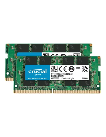 Memoria ram ddr4 32gb 2x16gb crucial -  sodimm - 3200mhz - pc4 - 25600 - cl22 - 1.2v