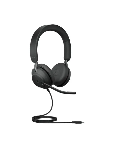 Jabra 24189-999-899 auricular y casco Auriculares Alámbrico Diadema Llamadas Música USB Tipo C Negro