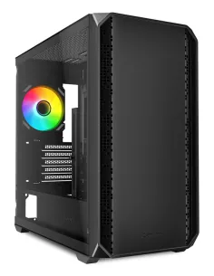 Caja gaming sharkoom mk2 rgb matx  negro 120mm 3xusb sn fuente