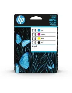 HP Paquete de 4 cartuchos de tinta Original 912 negro/cian/magenta/amarillo