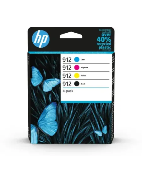 HP Paquete de 4 cartuchos de tinta Original 912 negro/cian/magenta/amarillo