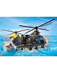 Playmobil fuerzas especiales helicóptero banana