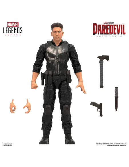 Figura hasbro marvel legends series daredevil born again punisher