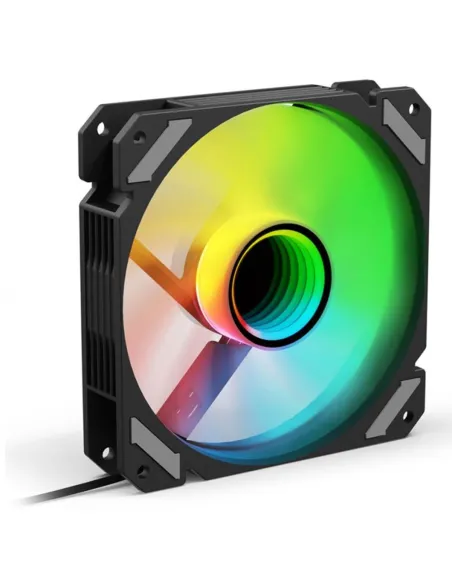 Ventilador cpu sharkoon mirror pwm rgb 120mm negro