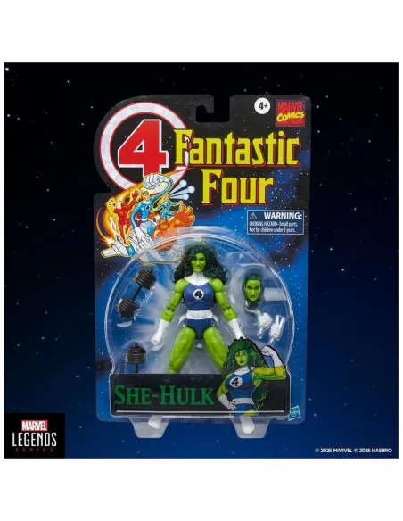 Figura hasbro marvel legends series retro fantastic four she hulk