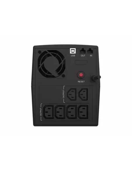 Conceptronic ZEUS08E sistema de alimentación ininterrumpida (UPS) Línea interactiva 1,5 kVA 900 W 6 salidas AC