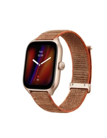 Amazfit GTS 4 4,45 cm (1.75") AMOLED 43 mm Digital 390 x 450 Pixeles Pantalla táctil Marrón GPS (satélite)