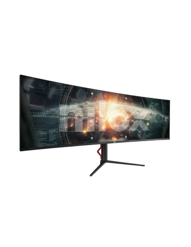 Nilox NXM49CRVDC pantalla para PC 124,5 cm (49") 5120 x 1440 Pixeles Dual QHD LED Negro