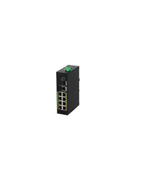 Dahua Technology DH-LR2110-8ET-120 Gestionado L2 Fast Ethernet (10 100) Energía sobre Ethernet (PoE) Negro
