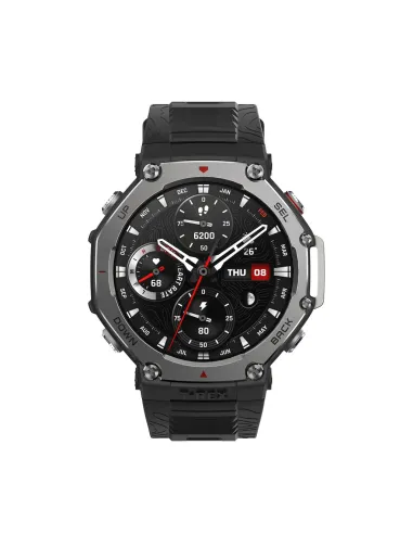 Amazfit T-Rex 3 3,81 cm (1.5") AMOLED Digital 480 x 480 Pixeles Pantalla táctil Negro Wifi GPS (satélite)