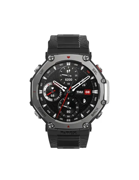 Amazfit T-Rex 3 3,81 cm (1.5") AMOLED Digital 480 x 480 Pixeles Pantalla táctil Negro Wifi GPS (satélite)