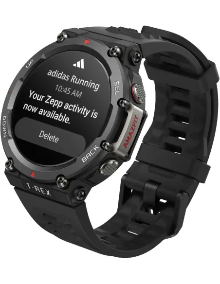 Amazfit T-Rex 2 3,53 cm (1.39") AMOLED 47 mm Digital 454 x 454 Pixeles Pantalla táctil Negro GPS (satélite)