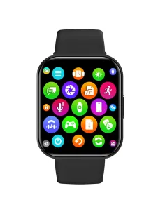 Celly TRAINERULTRABK Relojes inteligentes y deportivos 5,13 cm (2.02") Digital 320 x 320 Pixeles Pantalla táctil Negro